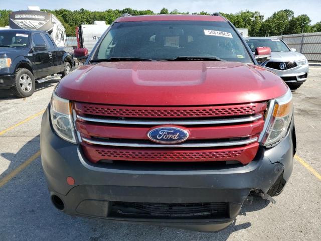 1FM5K8F86EGB96631 - 2014 FORD EXPLORER LIMITED RED photo 5