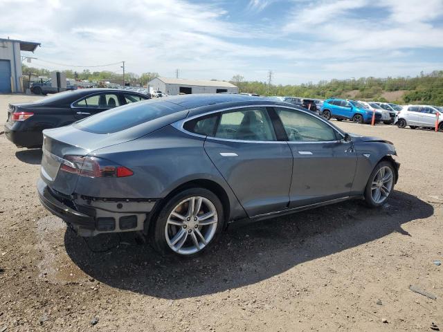 5YJSA1DN7DFP06150 - 2013 TESLA MODEL S GRAY photo 3