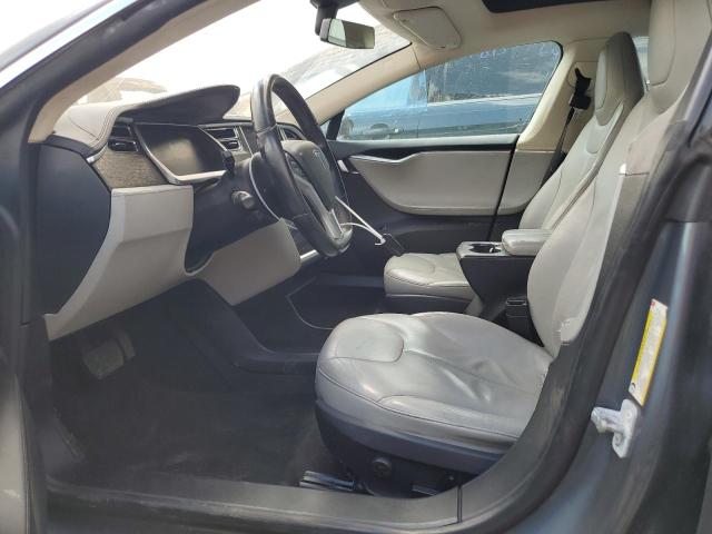 5YJSA1DN7DFP06150 - 2013 TESLA MODEL S GRAY photo 7
