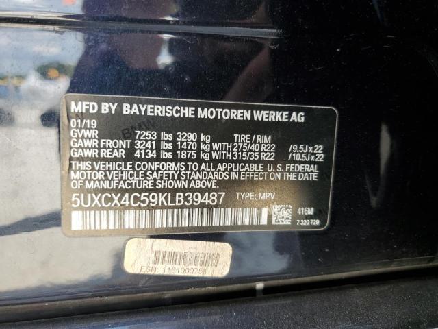 5UXCX4C59KLB39487 - 2019 BMW X7 XDRIVE50I BLACK photo 13