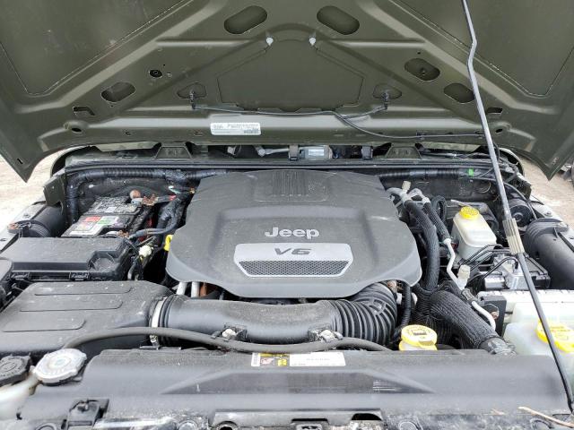 1C4GJWAG0FL768465 - 2015 JEEP WRANGLER SPORT 绿色 照片 12