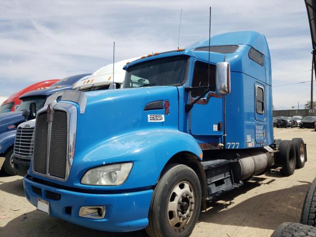 1XKAD49X68J217448 - 2008 KENWORTH CONSTRUCTI T660 BLUE photo 2