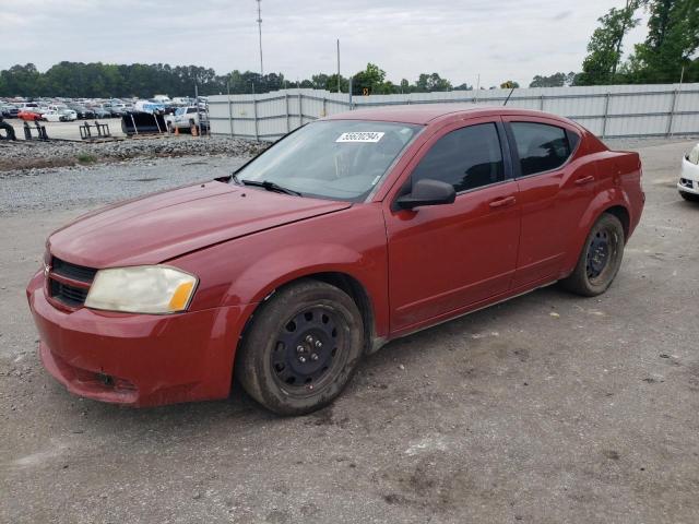 1B3LC46K18N189536 - 2008 DODGE AVENGER SE RED photo 1