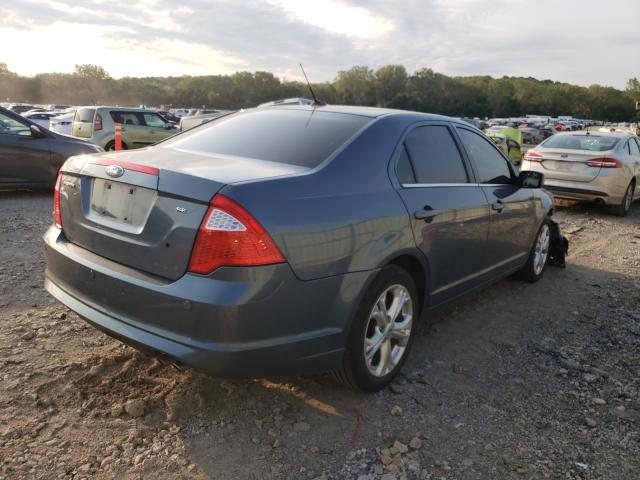 3FAHP0HA7CR364745 - 2012 FORD FUSION SE GRAY photo 4