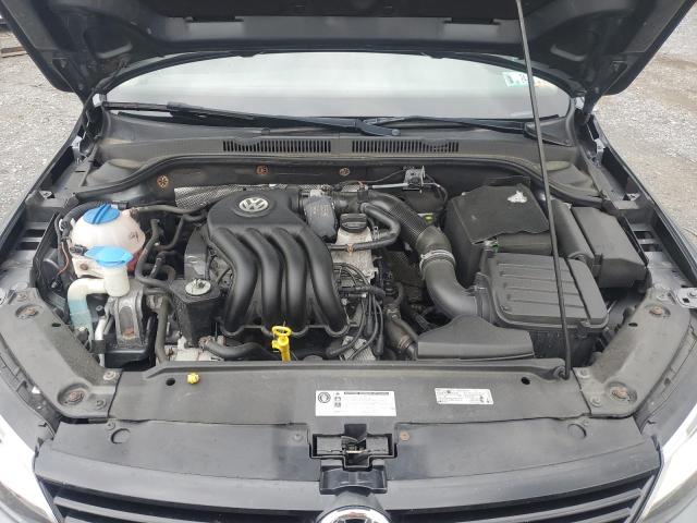 3VW1K7AJXEM444163 - 2014 VOLKSWAGEN JETTA BASE رمادي صورة 11