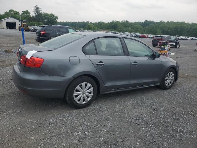 3VW1K7AJXEM444163 - 2014 VOLKSWAGEN JETTA BASE رمادي صورة 3