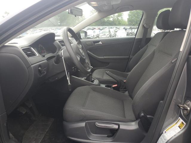3VW1K7AJXEM444163 - 2014 VOLKSWAGEN JETTA BASE رمادي صورة 7