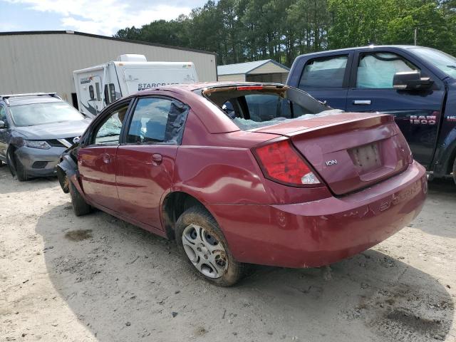 1G8AJ52F04Z121915 - 2004 SATURN ION LEVEL 2 BURGUNDY photo 2