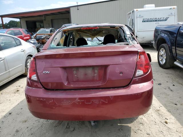 1G8AJ52F04Z121915 - 2004 SATURN ION LEVEL 2 BURGUNDY photo 6