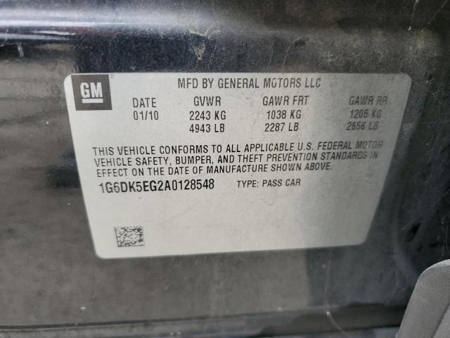 1G6DK5EG2A0128548 - 2010 CADILLAC CTS PERFORMANCE COLLECTION შავი ფოტო 12