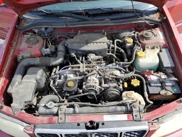 JF1SF65642H710665 - 2002 SUBARU FORESTER S RED photo 12