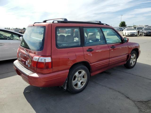 JF1SF65642H710665 - 2002 SUBARU FORESTER S RED photo 3