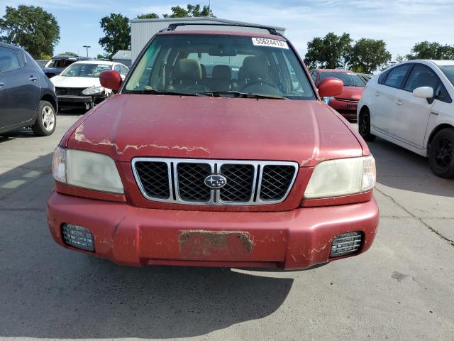 JF1SF65642H710665 - 2002 SUBARU FORESTER S RED photo 5