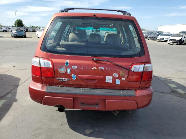 JF1SF65642H710665 - 2002 SUBARU FORESTER S RED photo 6