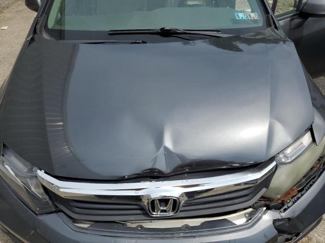 2HGFB2F95CH511453 - 2012 HONDA CIVIC EXL ნაცრისფერი ფოტო 11