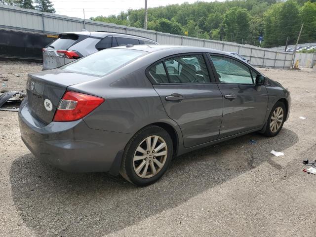 2HGFB2F95CH511453 - 2012 HONDA CIVIC EXL ნაცრისფერი ფოტო 3