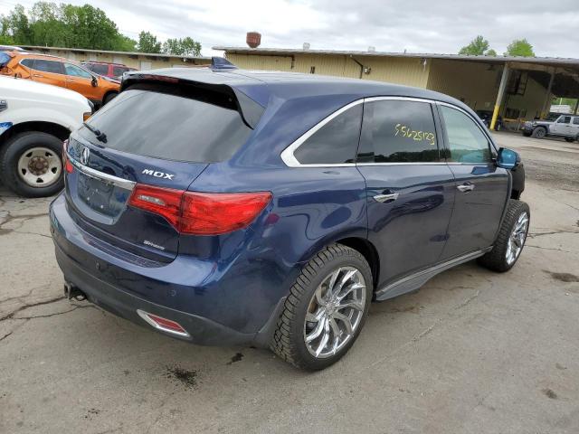 5FRYD4H42GB051936 - 2016 ACURA MDX TECHNOLOGY BLUE photo 3