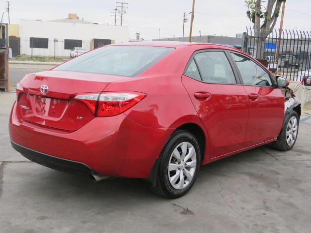 2T1BURHE8GC705663 - 2016 TOYOTA COROLLA L RED photo 3