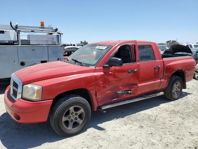 1D7HW48K97S267396 - 2007 DODGE DAKOTA QUAD SLT RED photo 1