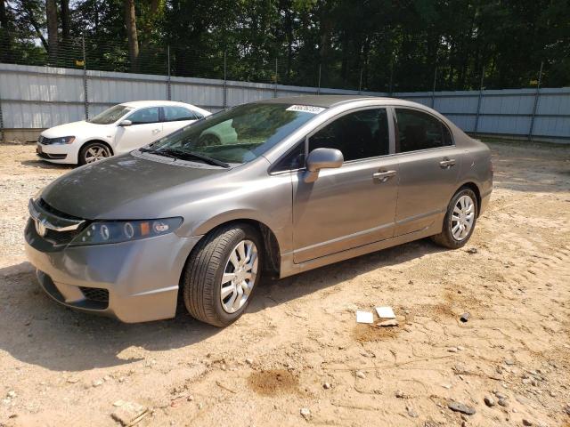 19XFA1F67AE030002 - 2010 HONDA CIVIC LX-S Մոխրագույն լուսանկար 1