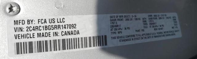 2C4RC1BG5RR147092 - 2024 CHRYSLER PACIFICA TOURING L SILVER photo 13