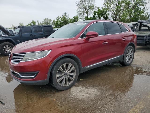2LMTJ8LP5GBL43607 - 2016 LINCOLN MKX RESERVE მუქწითელი ფოტო 1