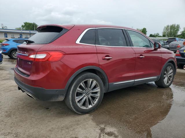 2LMTJ8LP5GBL43607 - 2016 LINCOLN MKX RESERVE მუქწითელი ფოტო 3