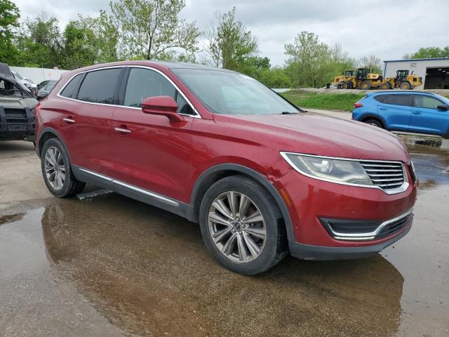 2LMTJ8LP5GBL43607 - 2016 LINCOLN MKX RESERVE მუქწითელი ფოტო 4