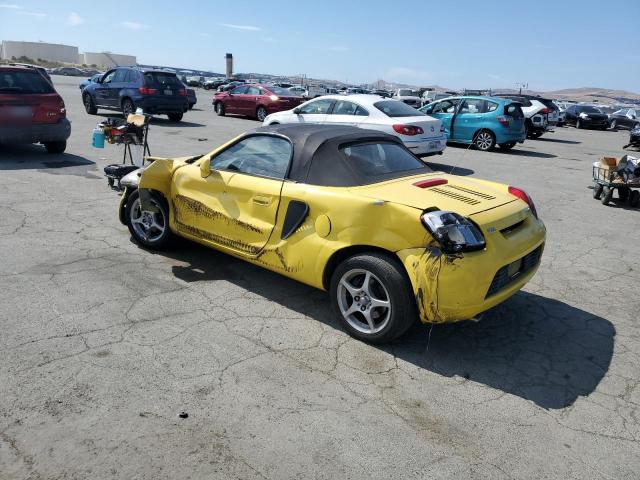 JTDFR320610041278 - 2001 TOYOTA MR2 SPYDER YELLOW photo 2