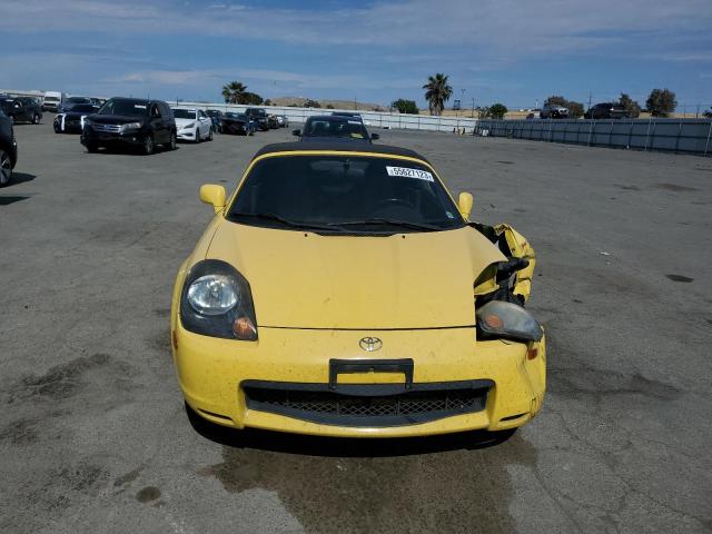 JTDFR320610041278 - 2001 TOYOTA MR2 SPYDER YELLOW photo 5