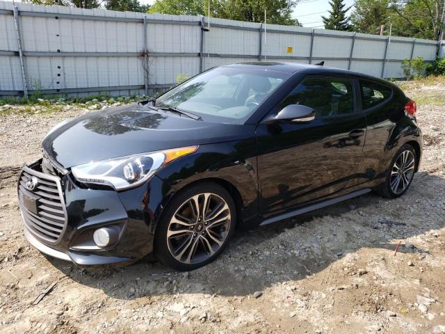 KMHTC6AE2HU308840 - 2017 HYUNDAI VELOSTER TURBO BLACK photo 1