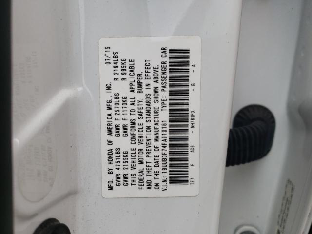 19UUB3F74FA010181 - 2015 ACURA TLX ADVANCE 白色 照片 12