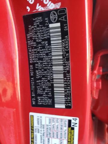 2T1KR30E75C365140 - 2005 TOYOTA COROLLA MA XR RED photo 13