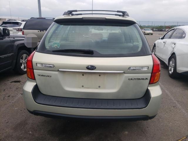 4S4BP62C377302622 - 2007 SUBARU OUTBACK OUTBACK 2.5I LIMITED TAN photo 6