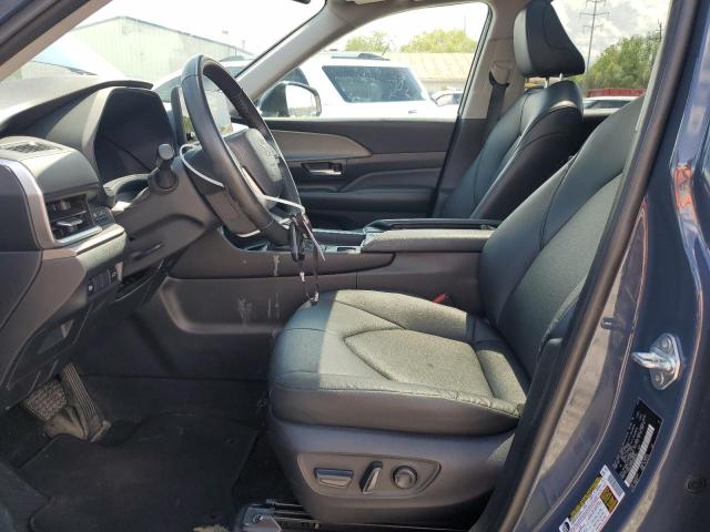 5TDAAAB50RS005290 - 2024 TOYOTA HIGHLANDER XLE BLUE photo 7