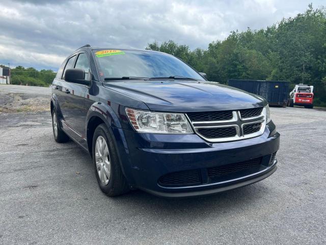 3C4PDCAB1JT383195 - 2018 DODGE JOURNEY SE BLUE photo 1