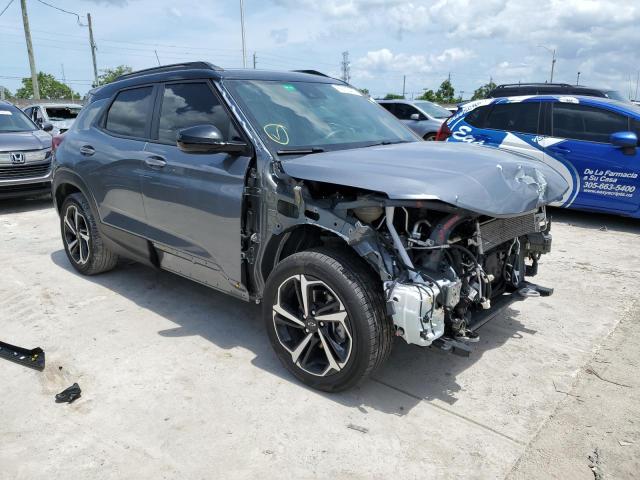 KL79MTSL5MB174464 - 2021 CHEVROLET TRAILBLAZE RS GRAY photo 4