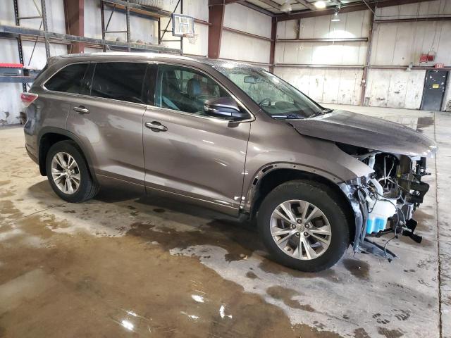 5TDJKRFH1ES065525 - 2014 TOYOTA HIGHLANDER XLE 灰色 照片 4
