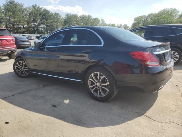 WDDWF4KB0GR135568 - 2016 MERCEDES-BENZ C 300 4MATIC BLACK photo 2