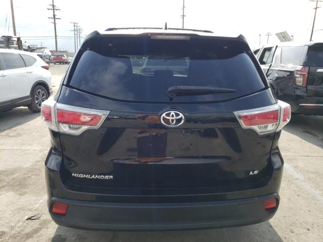 5TDZKRFH9FS048282 - 2015 TOYOTA HIGHLANDER LE BLACK photo 6