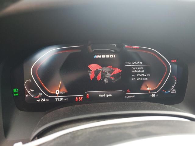 WBAGV8C02NCK08667 - 2022 BMW M850XI BLACK photo 9