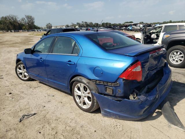 3FAHP0HA8CR148659 - 2012 FORD FUSION SE BLUE photo 2