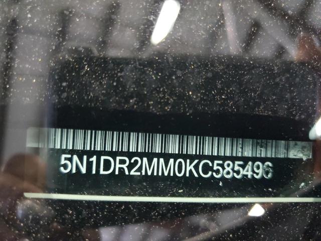 5N1DR2MM0KC585496 - 2019 NISSAN PATHFINDER S WHITE photo 13