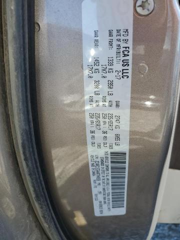 2C4RC1EG4HR704939 - 2017 CHRYSLER PACIFICA TOURING L PLUS TAN photo 13