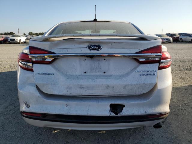 3FA6P0RU8JR110300 - 2018 FORD FUSION TITANIUM/PLATINUM HEV WHITE photo 6