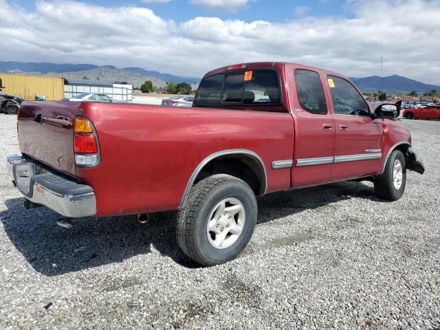 5TBRT3415YS120204 - 2000 TOYOTA TUNDRA ACCESS CAB ბურგუნდია ფოტო 3