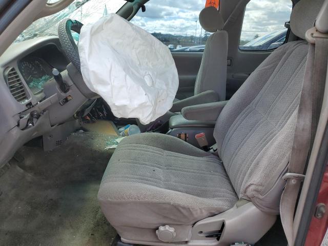 5TBRT3415YS120204 - 2000 TOYOTA TUNDRA ACCESS CAB ბურგუნდია ფოტო 7