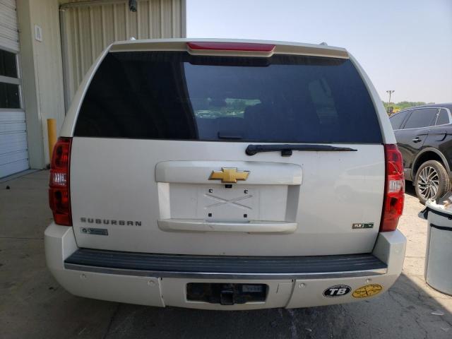 1GNUKKE30AR272367 - 2010 CHEVROLET SUBURBAN K1500 LTZ WHITE photo 6