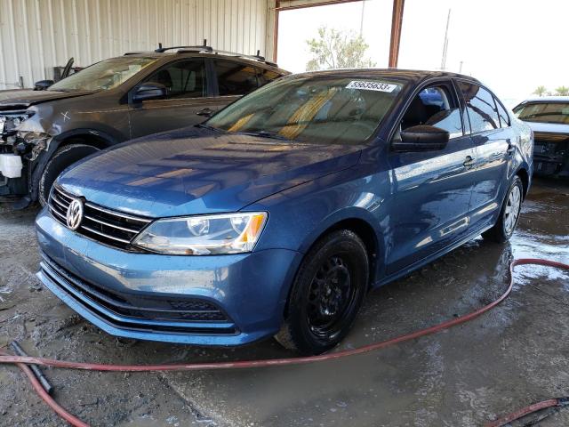 3VW2K7AJ4FM339561 - 2015 VOLKSWAGEN JETTA BASE 蓝色 照片 1