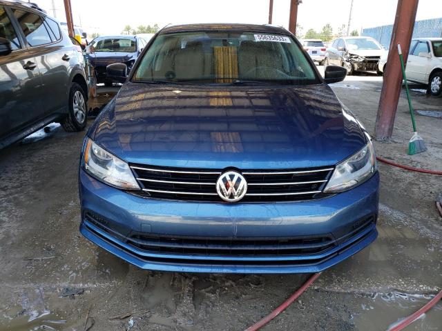 3VW2K7AJ4FM339561 - 2015 VOLKSWAGEN JETTA BASE 蓝色 照片 5